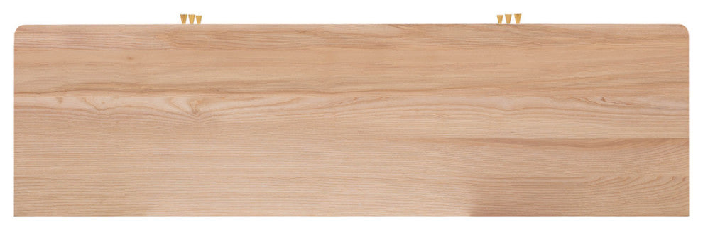 Carmen Cane 6 Drawer Dresser, Rattan Wicker Ash Wood Sideboard