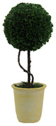 Artificial Boxwood Ball Topiary Plant Tabletop In Pot, 13"H