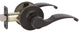 Callan Kendall Passage Lever Set, Edged Oil Rubbed Bronze