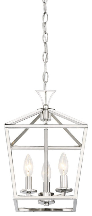 Polished Nickel Three Light Pendant from the Townsend Collection