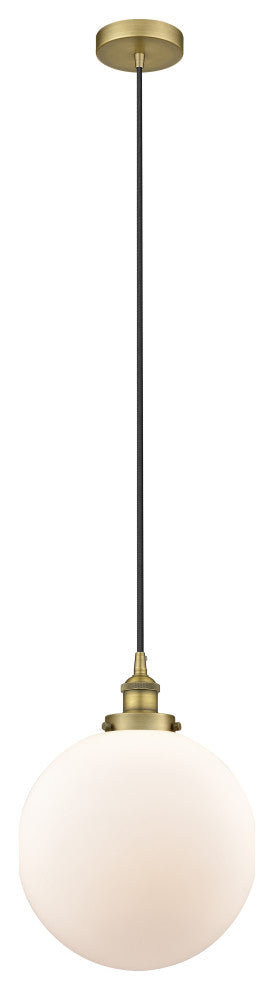 Innovations 616-1PH-BB-G201-12 1-Light Mini Pendant, Brushed Brass