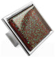 Burgundy Red Super Galaxy Crystal Glass Brushed Nickel Madison Classic Knob
