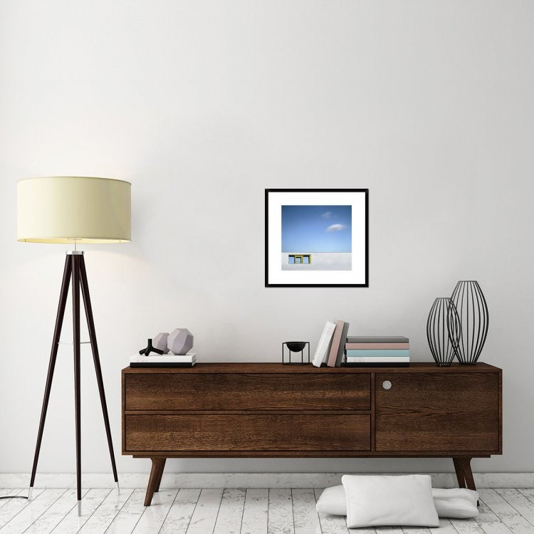 "Yellow Window" Framed Digital Print by Gilbert Claes, 24x22"