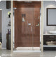 DreamLine Elegance Frameless Pivot Shower Door, Chrome, 40.75"-42.75"