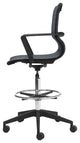 Computer Work Chair, Fabric, Steel, Black, Black, Chrome, Home Business Office