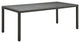 Sojourn 82 Outdoor Patio Dining Table, Chocolate