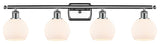 Innovations 516-4W-PC-G121-6 4 Light Bath Vanity Light, Polished Chrome