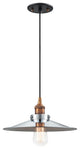 Matteo Lighting C46112AGCH One Light Pendant, Aged Gold Brass Finish
