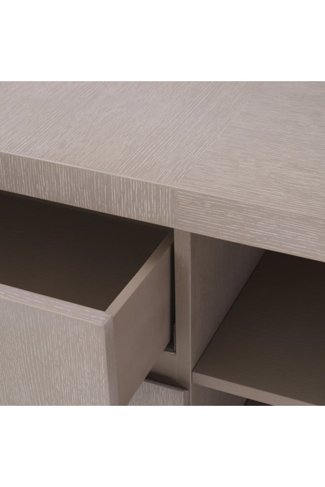 Washed Oak Modern Dresser, Eichholtz Crosby