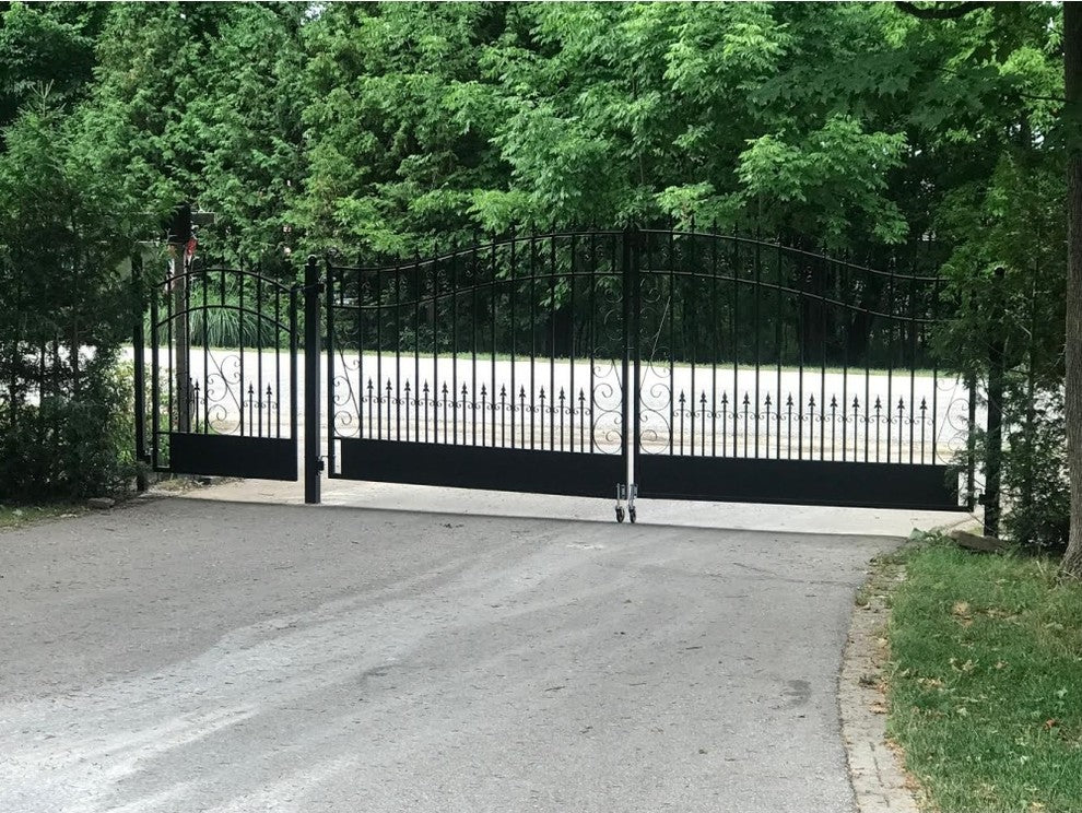 Aleko Iron Dual Swing Gate Venice Style