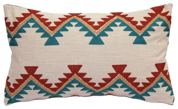 Pillow Decor, Tulum Coast Embroidered Throw Pillow 12x20