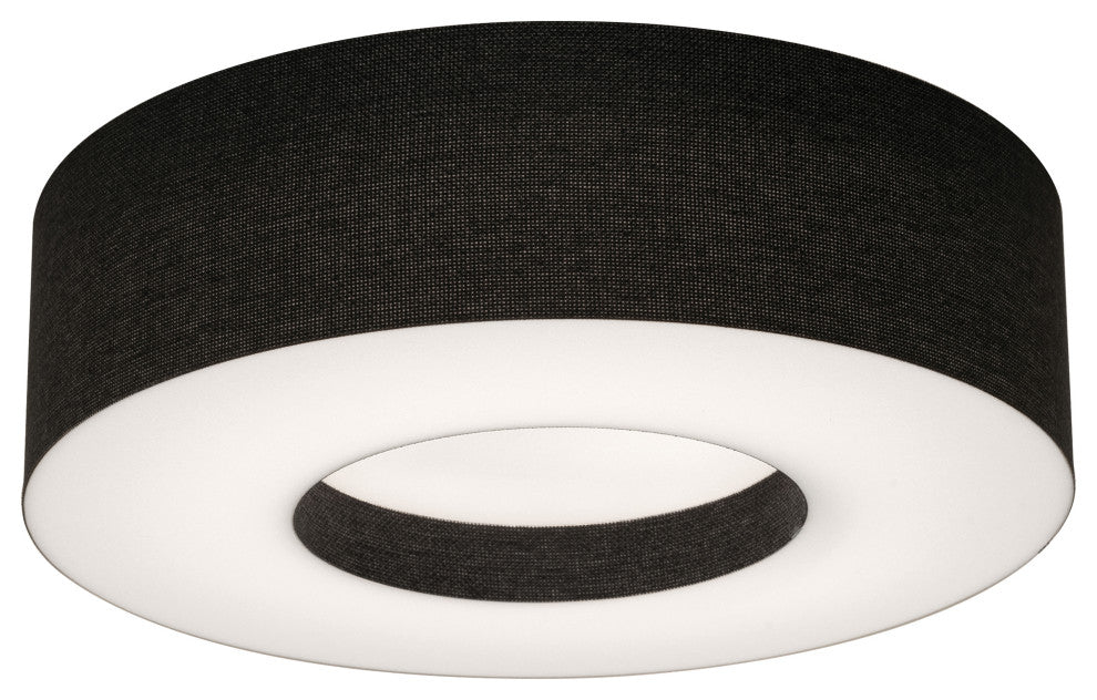Montclair 12'' Fixture Light, Black, Flush Mount