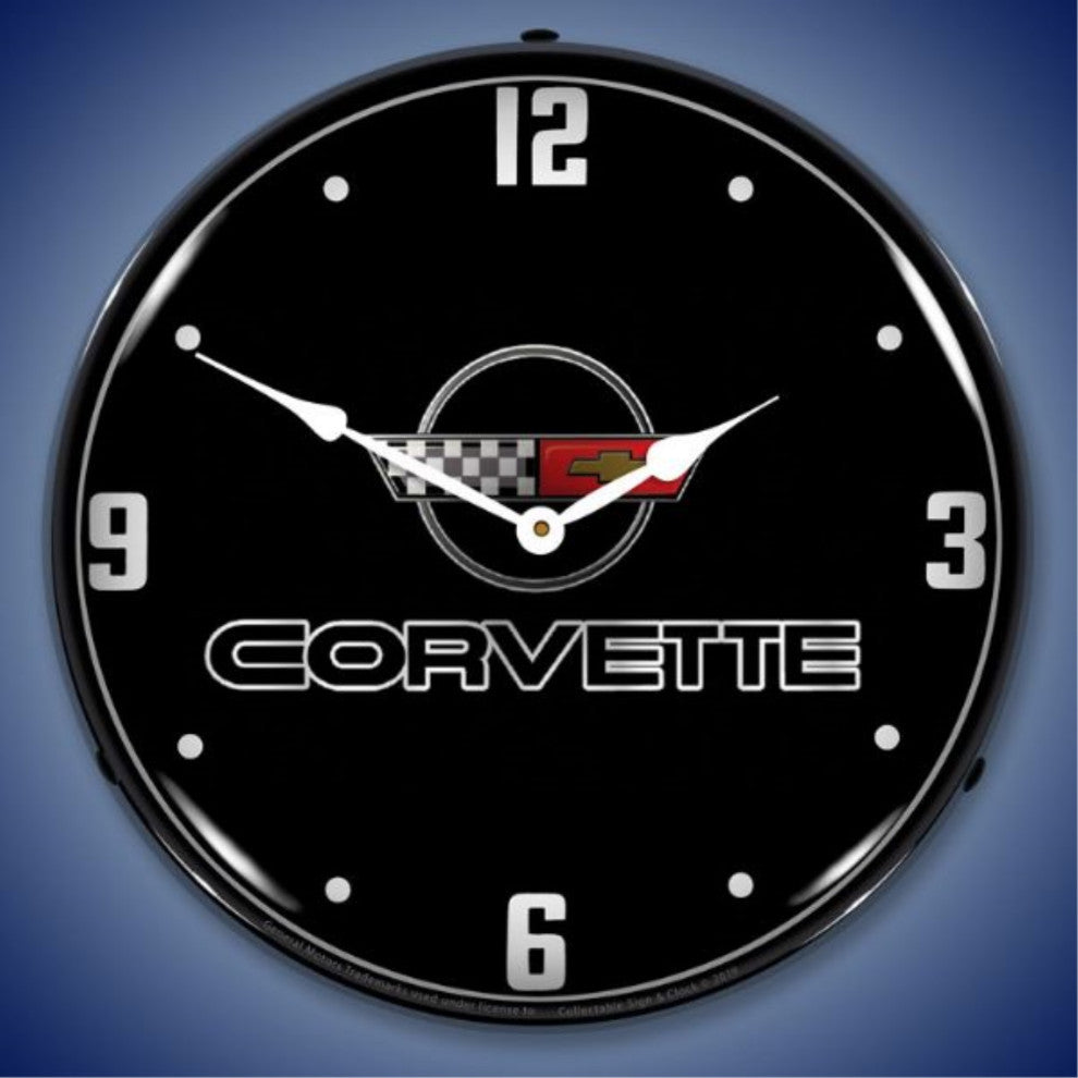 GM19091018 C4 Corvette Black Tie Clock