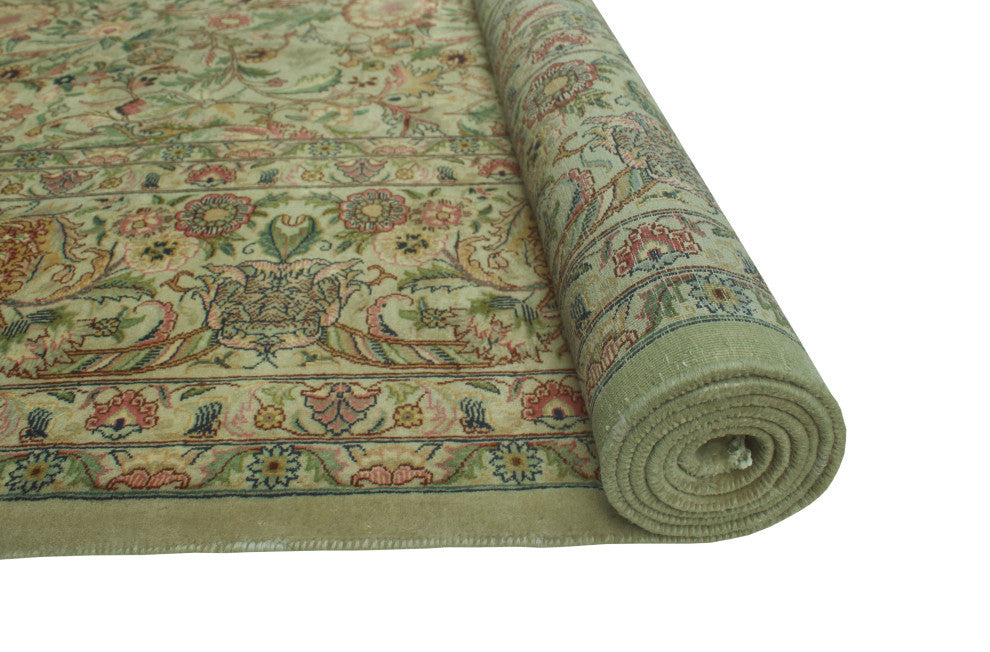 Pak-Persian Mira Light Green/Pink Rug, 9'0x12'0