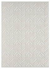 Nimes Diamond Tile Cascade Area Rug, Beige, 3'3"x5'