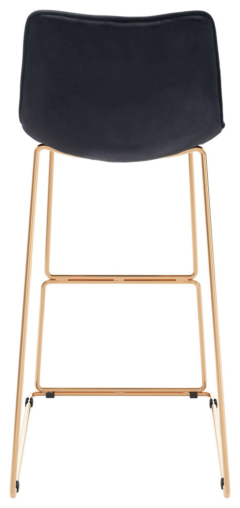 Adele Barstool (Set of 2) Black & Gold
