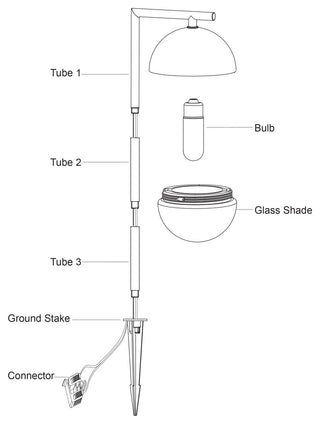 Lisle Low-Voltage Bronze Outdoor Landscape Path Light LED Clear Glass