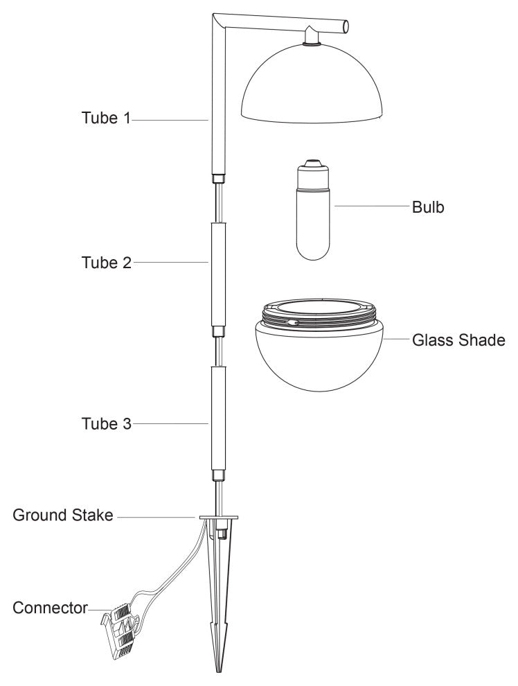 Lisle Low-Voltage Bronze Outdoor Landscape Path Light LED Clear Glass