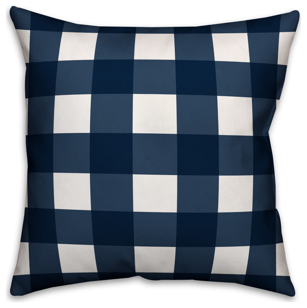 Michigan Buffalo Check 18x18 Spun Poly Pillow