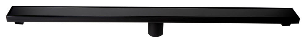 ALFI brand ABLD36B-BM 36" Black Matte Stainless Steel Linear Shower Drain