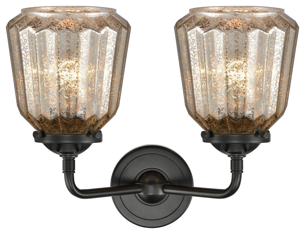 Innovations 2842WOBG146 Two Light Bath Vanity Nouveau Oil Rubbed Bronze