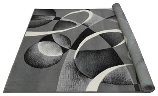 Modern Accent Rug, Gray, 10'5"x7'6"