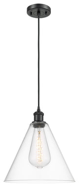 INNOVATIONS LIGHTING 516-1P-BK-GBC-122 Ballston Cone Mini Pendant