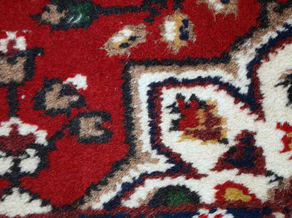 Handmade vintage Persian Hamadan rug 2' x 3' (62cm x 91cm) 1970s