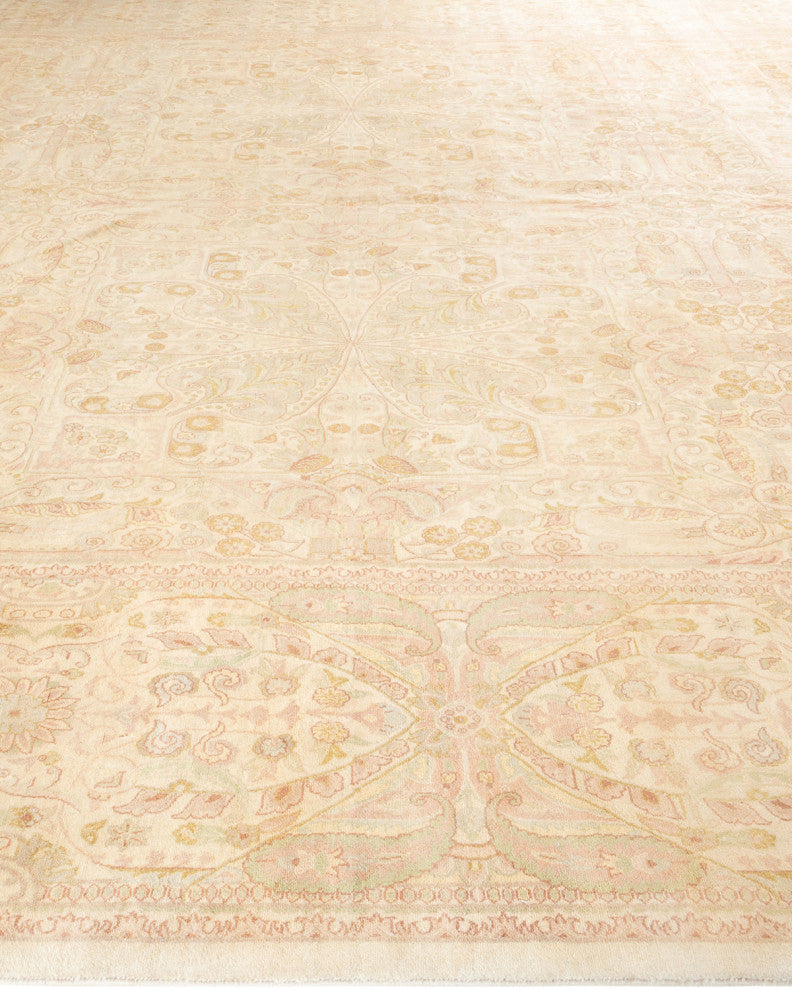 Mogul, One-of-a-Kind Hand-Knotted Area Rug Ivory, 12' 2" x 18' 7"
