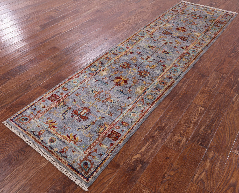 Runner Handmade Persian Tabriz Wool Rug 2' 8" X 9' 8" Q8395