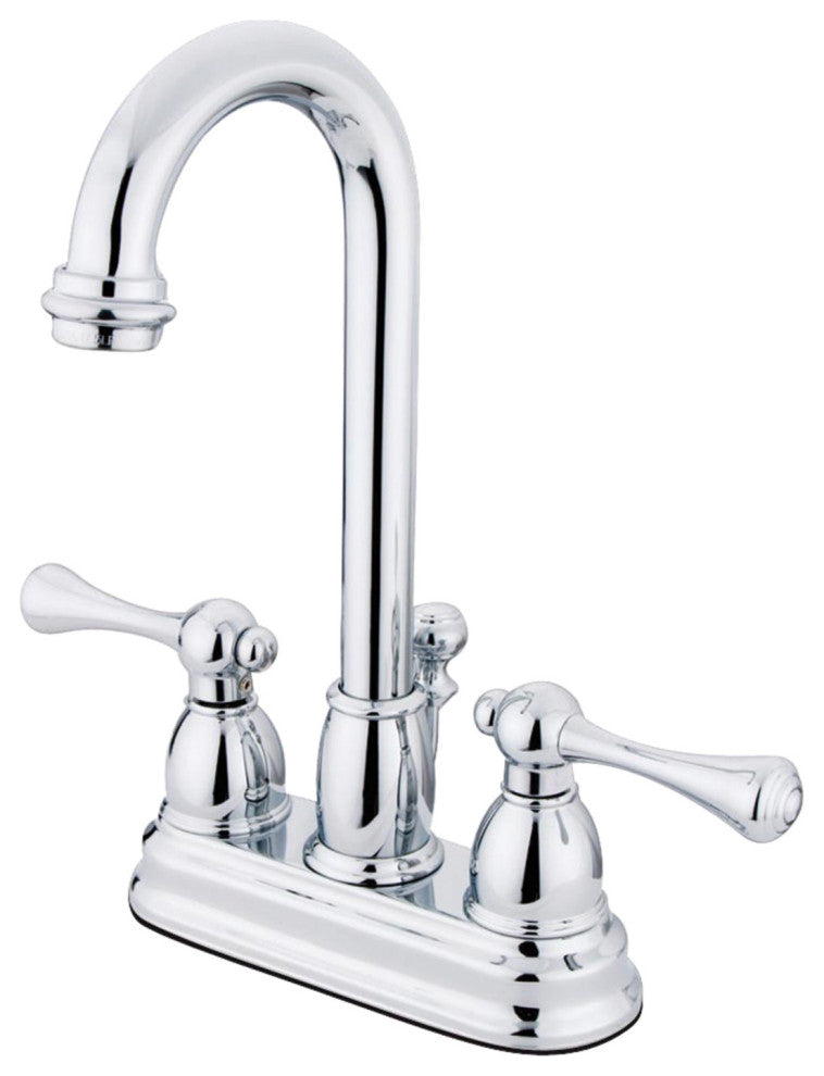 Kingston Brass 4" Centerset Bathroom Faucet, Polished Chrome