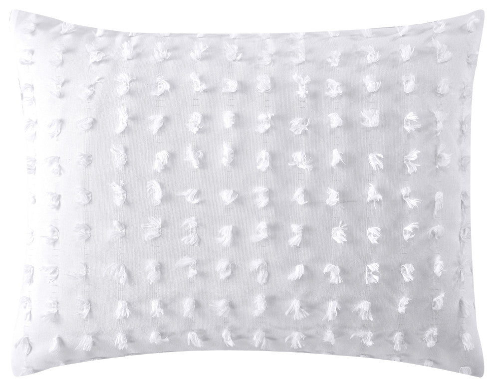 Noell 4-Piece Comforter Set, White, King