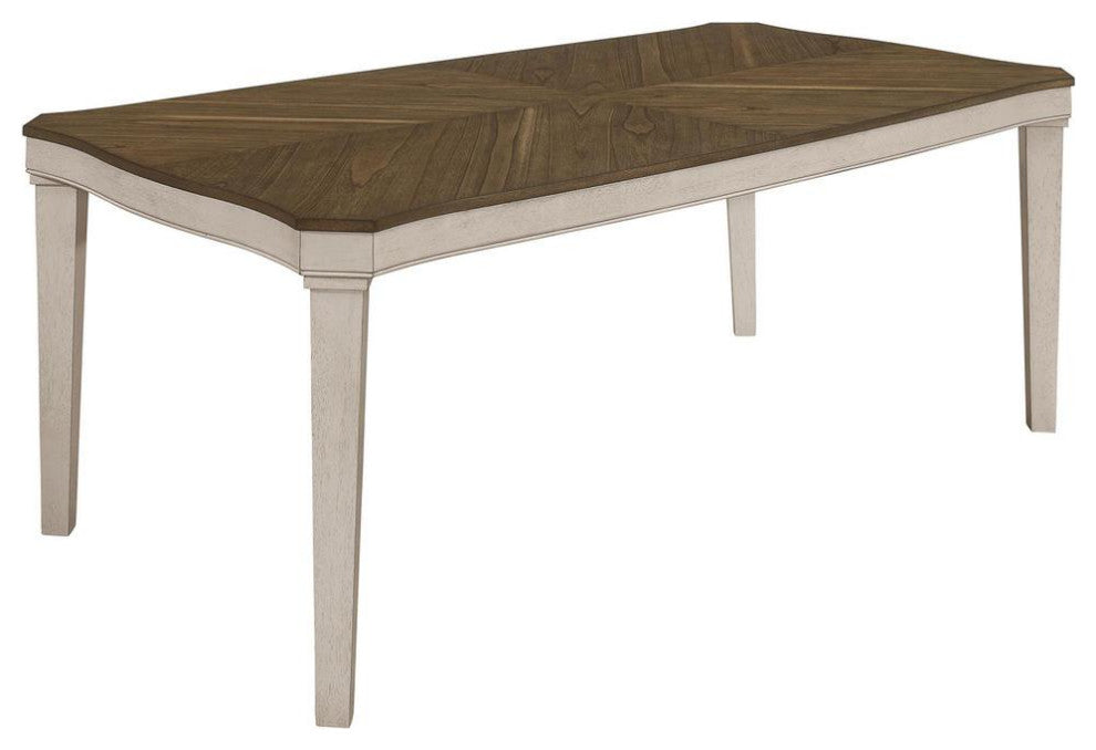Ronnie Starburst Dining Table Nutmeg and Rustic Cream