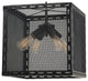 60W Evanston Metal Chandelier, Iron Finish, Black Iron