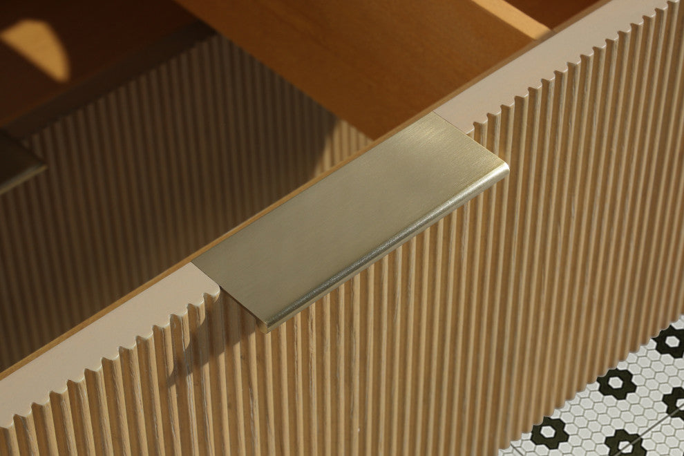 Ari Kitchen and Bath Chantal 36" Floating Bathroom Vanity Oak