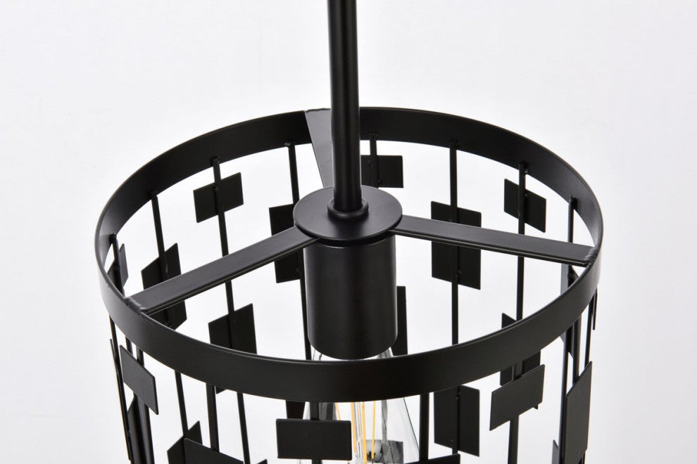 Louie 1-Light Pendant, Black