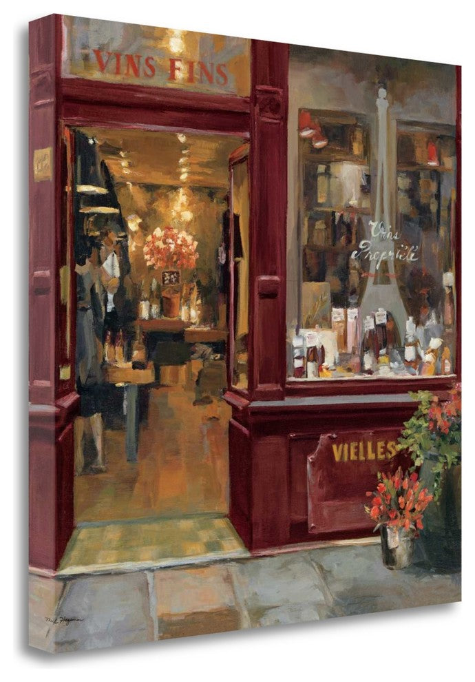 "Parisian Shoppe II" By Marilyn Hageman, Giclee Print on Gallery Wrap Canvas