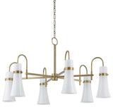 Troy Lighting F3430 Maple 6 Light 38"W Chandelier - Patina Brass
