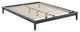 Lodge Queen Wood Platform Bed Frame, Gray
