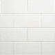 Subway Bullnose Ceramic Subway Tile, White, 50 Sq. ft., 3"x6"