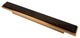 Cove Metal Glass Meld, Black Mica, Pull, Satin Brass