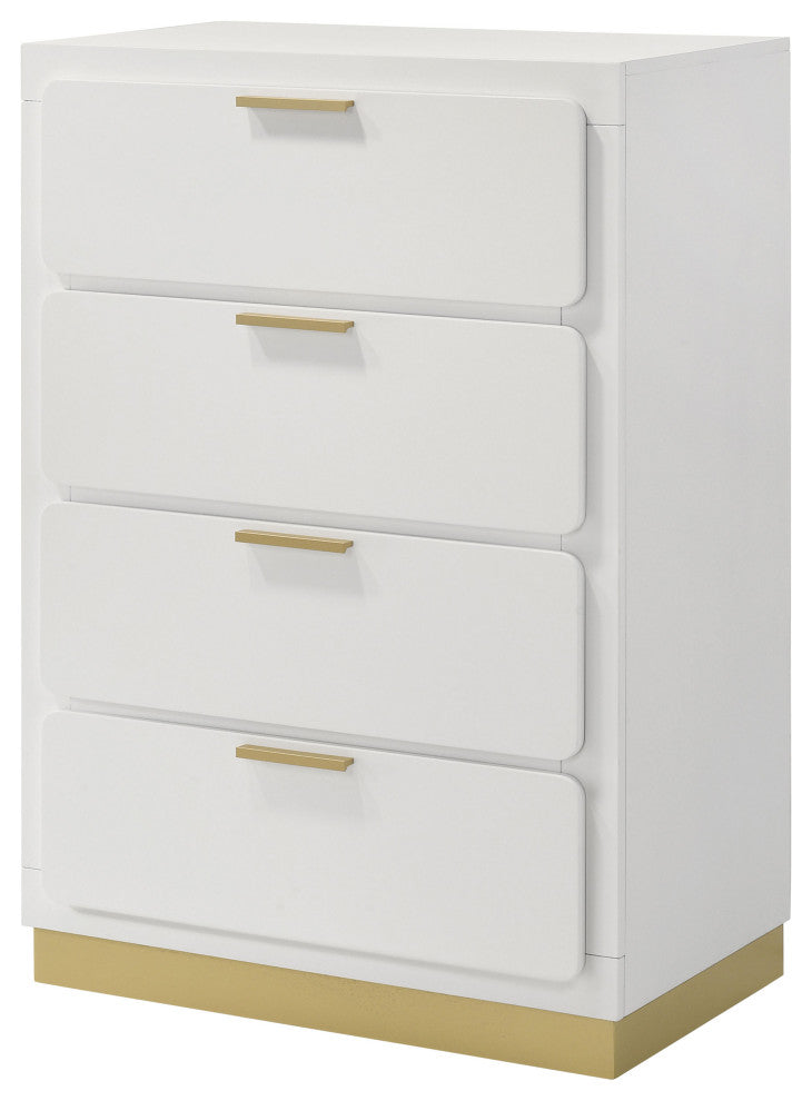 Caraway 4-drawer Bedroom Chest White