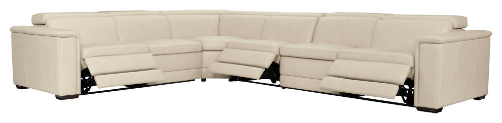 Bernhardt Lioni Leather Power Motion Sectional