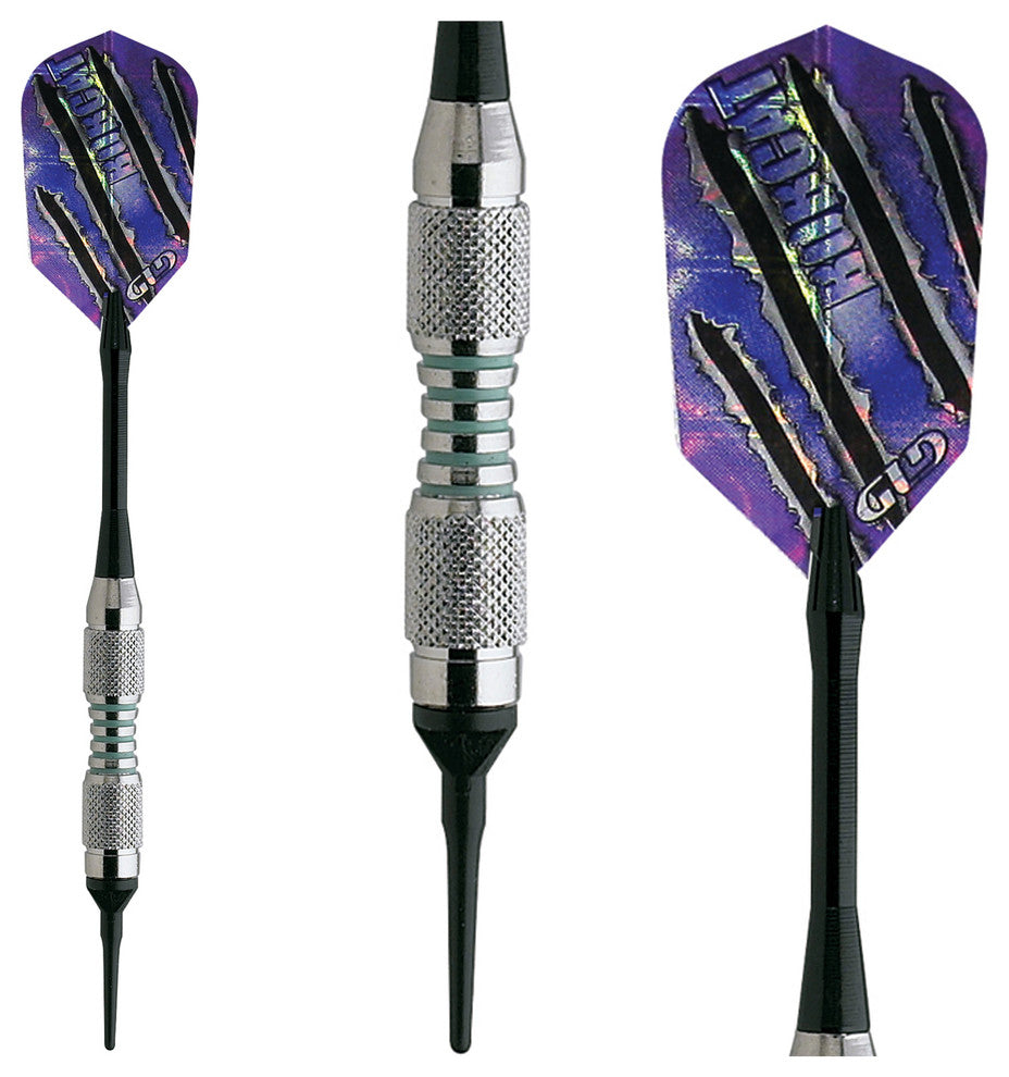 Viper Bobcat Adjustable Soft Tip Darts Green Rings 16-18 Grams