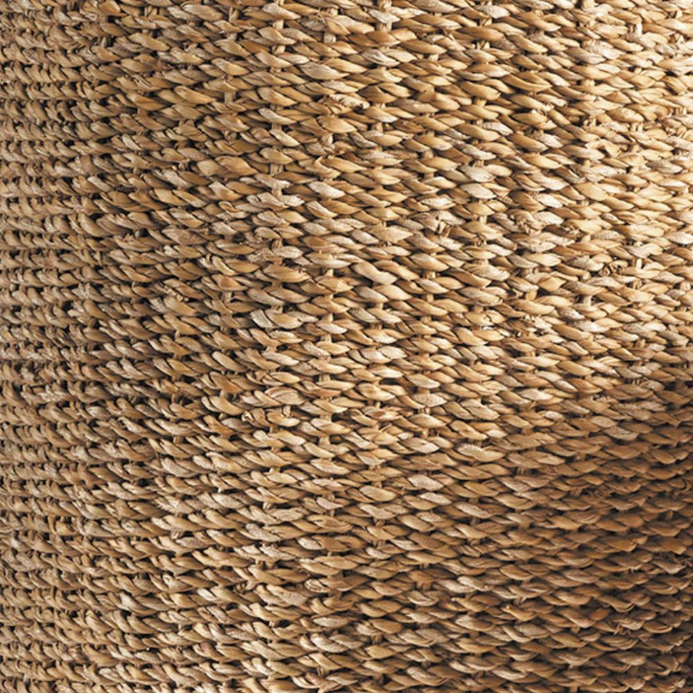 Elegant Tall Tapered Round Planters Set of 2 Woven Seagrass Baskets Minimalist