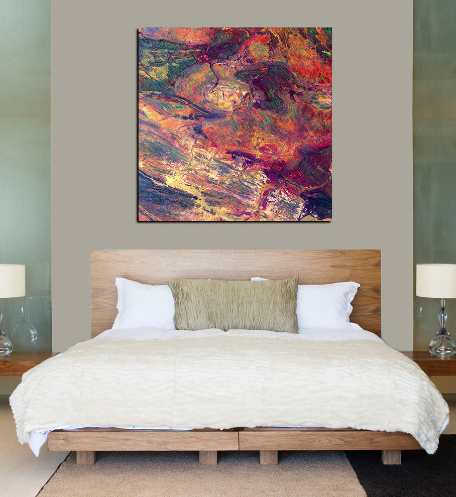 Epic Graffiti "Earth As Art: Australian Iron" Giclee Canvas Wall Art, 37"x37"