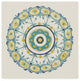 "Lakai Circle I Blue and Yellow" by Kathrine Lovell, Canvas Art, 18"x18"