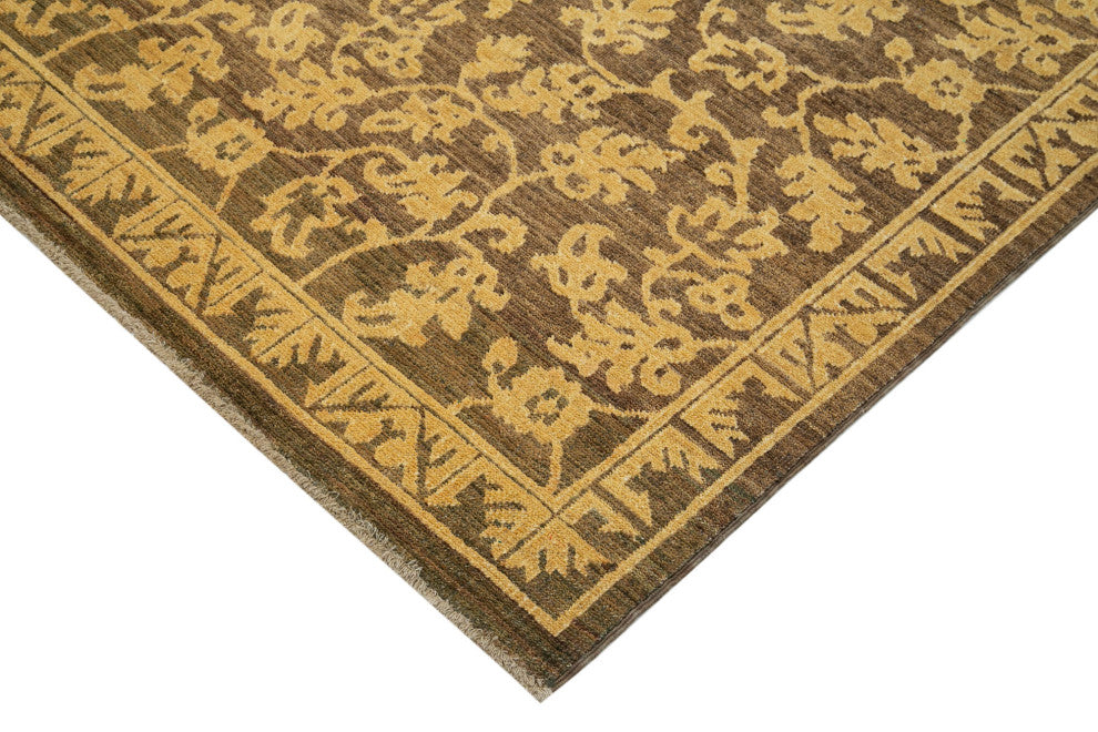 Rug N Carpet - Handmade Oriental 6' 1" x 8' 6" Pastel Oushak Area Rug