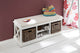 Halifax Bench And Basket Set With Seat Cushion