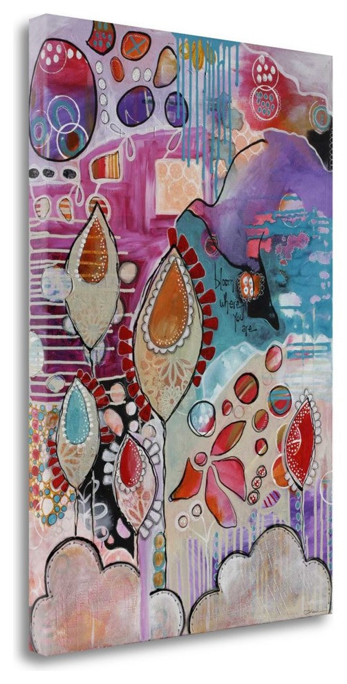 "Bloom Where You Are" By Denise Braun, Giclee Print on Gallery Wrap Canvas
